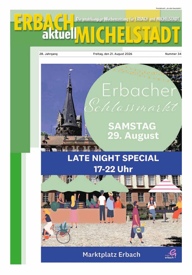 Erbach-Michelstadt aktuell Titelblatt 34/2026