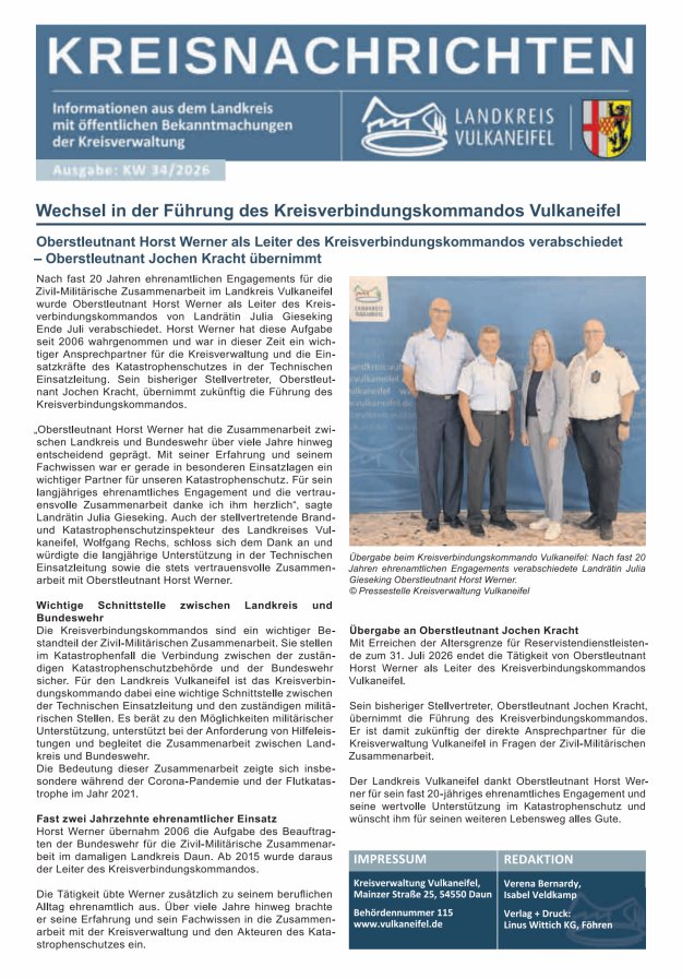 Kreisnachrichten Titelblatt 34/2026