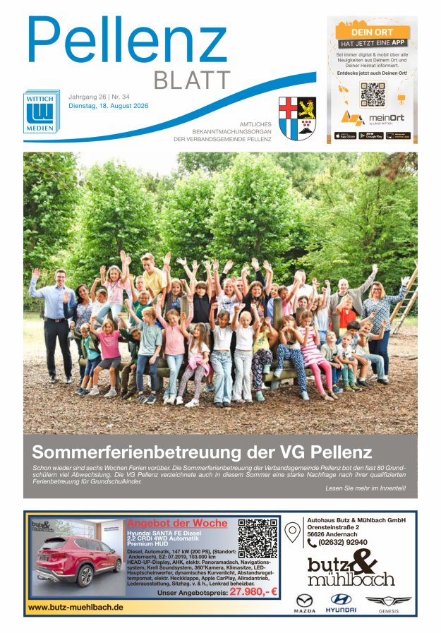 Pellenzblatt Titelblatt 34/2026