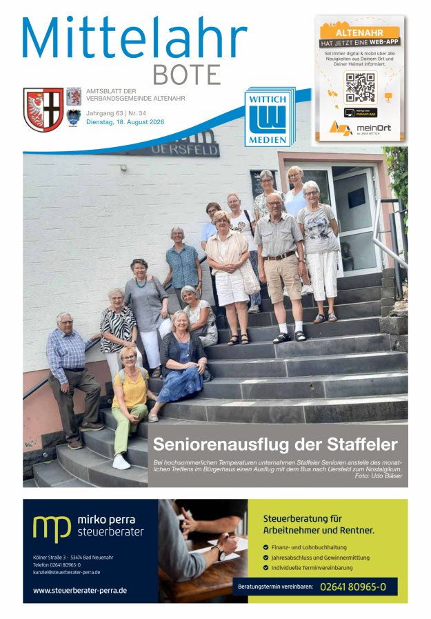 Mittelahr Bote Titelblatt 34/2026