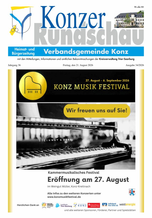 Konzer Rundschau Titelblatt 34/2026