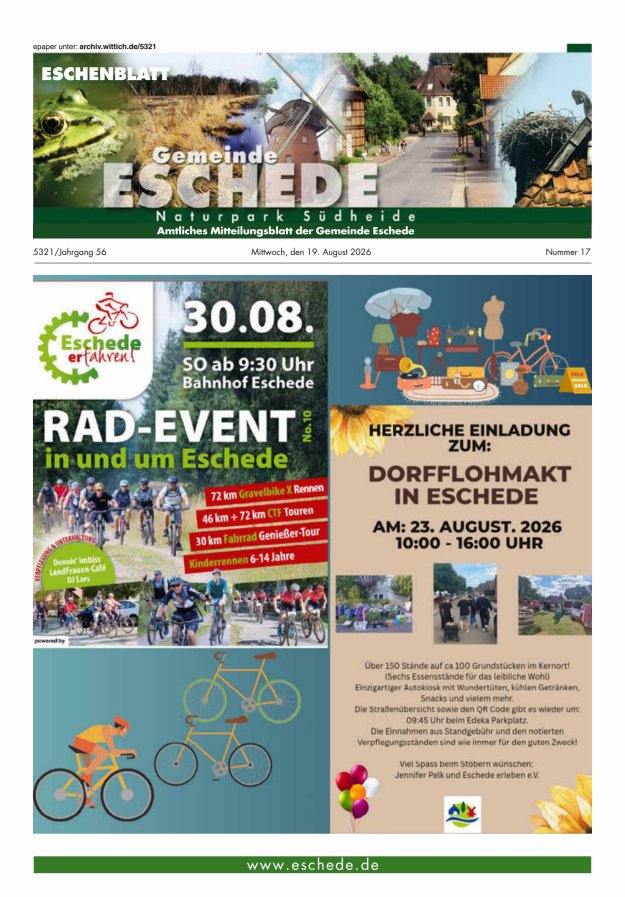 Eschenblatt Titelblatt 17/2026