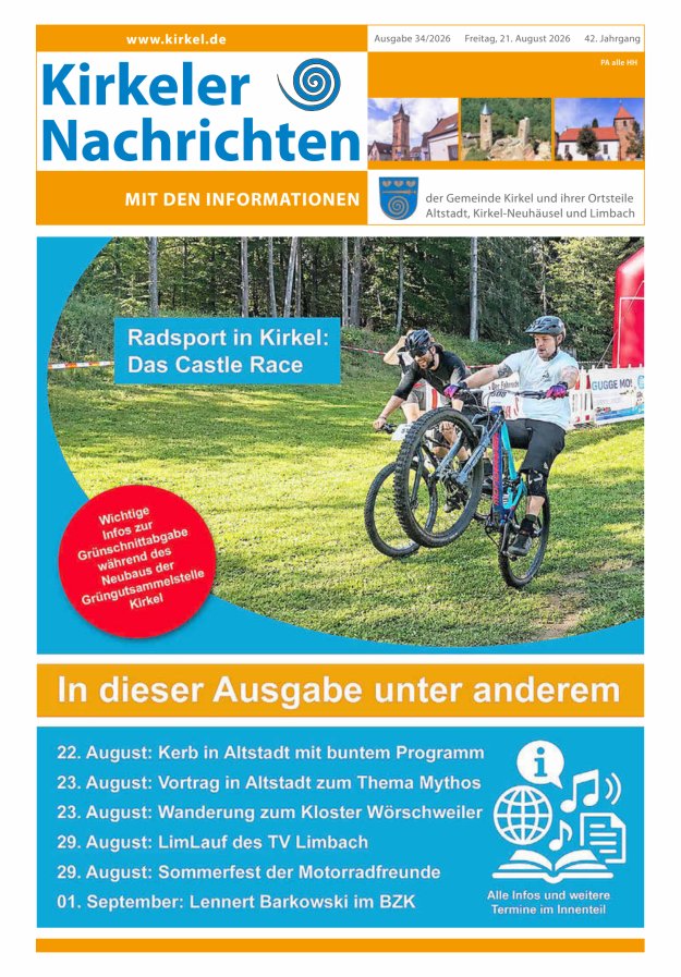Kirkeler Nachrichten Titelblatt 34/2026