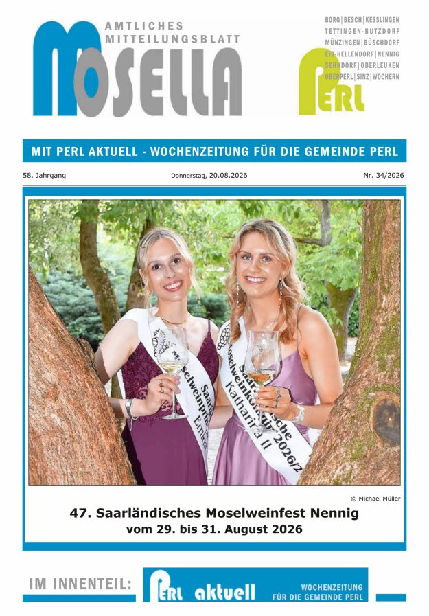 Mosella Perl Titelblatt 34/2026