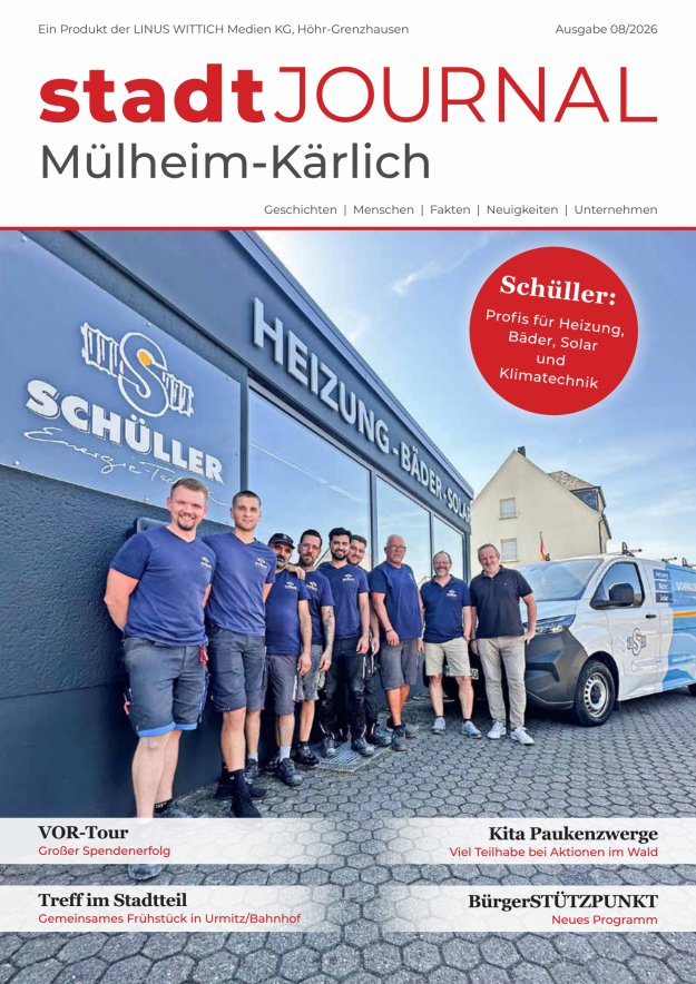 Stadtjournal Mülheim-Kärlich Titelblatt 08/2026