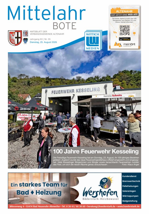 Mittelahr Bote Titelblatt 35/2026