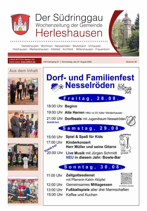 Der Südringgau Titelblatt 35/2026