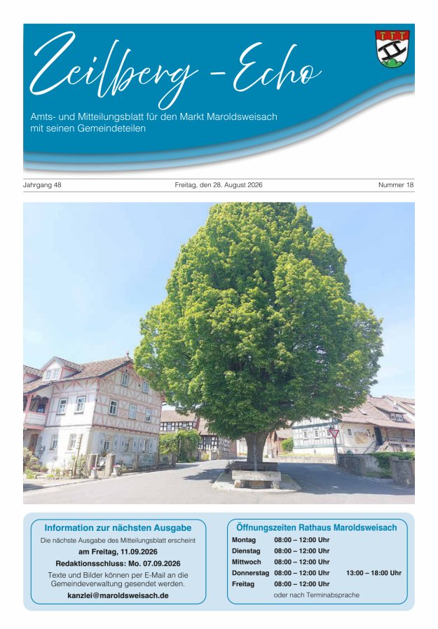 Zeilberg-Echo Titelblatt 18/2026
