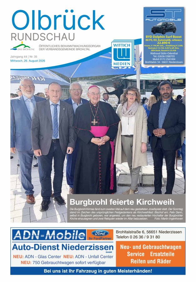 Olbrück Rundschau Titelblatt 35/2026
