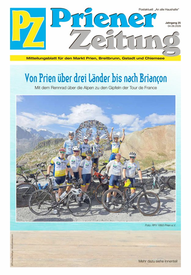 Priener Zeitung Titelblatt 08/2026