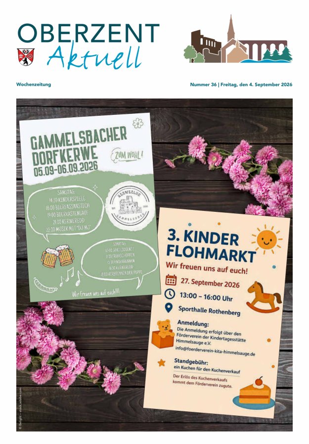 Oberzent aktuell Titelblatt 36/2026