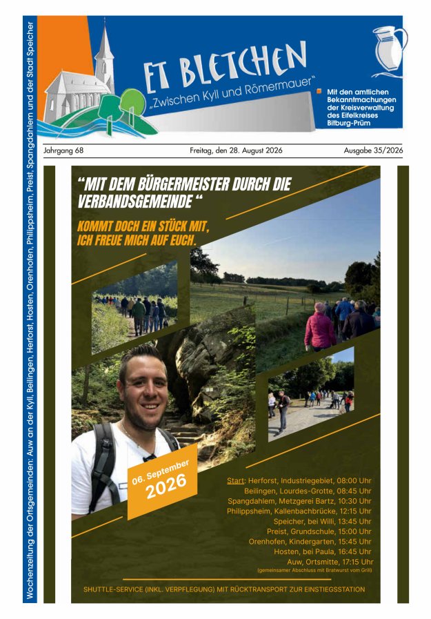 Et Bletchen VG Speicher Titelblatt 35/2026
