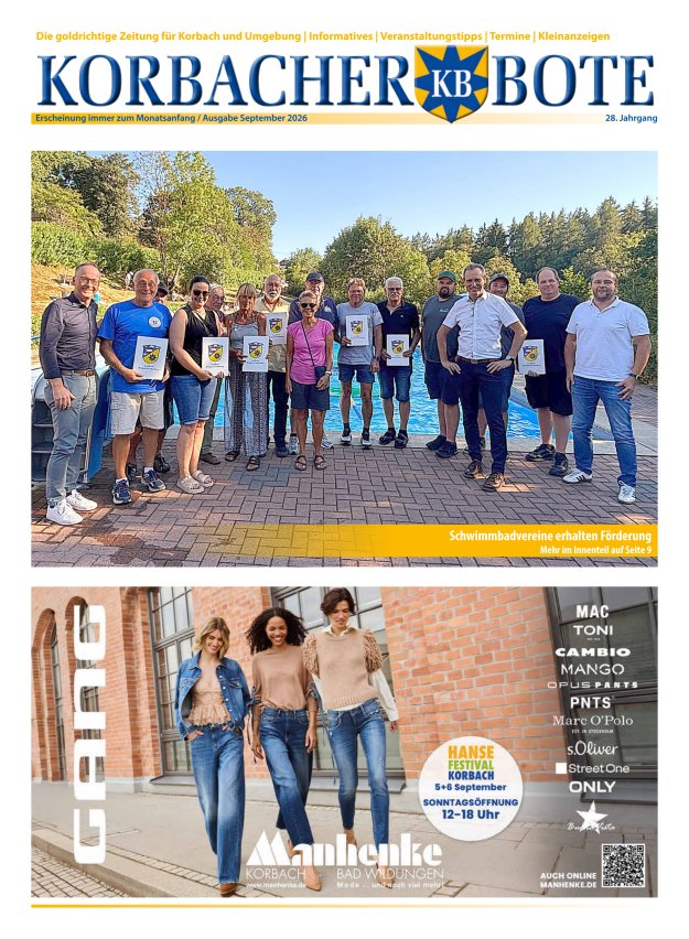 Korbacher Bote Titelblatt 08/2026