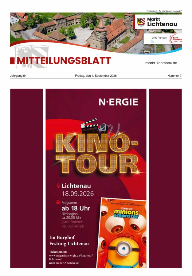 Markt Lichtenau in Bayern Titelblatt 09/2026