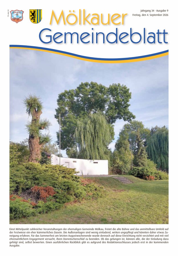 Mölkauer Gemeindeblatt Titelblatt 09/2026