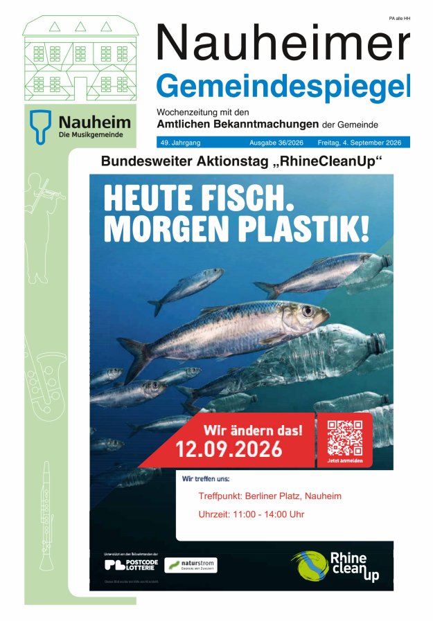 Nauheimer Gemeindespiegel Titelblatt 36/2026