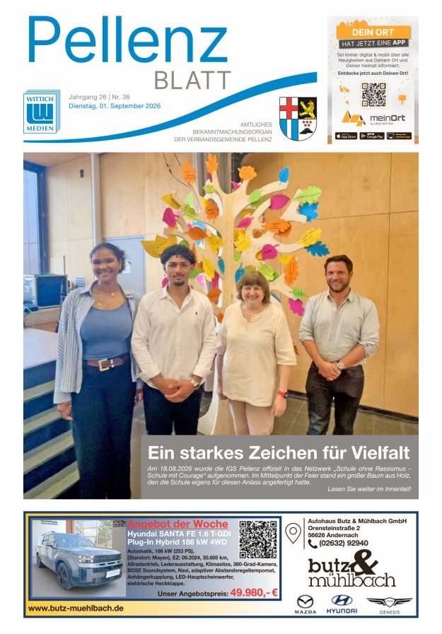 Pellenzblatt Titelblatt 36/2026