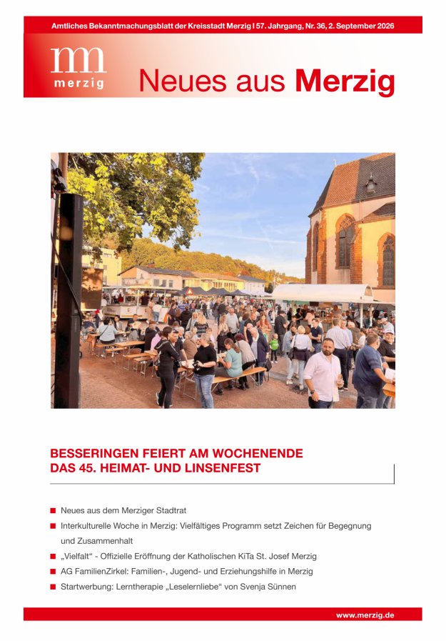 Neues aus Merzig Titelblatt 36/2026