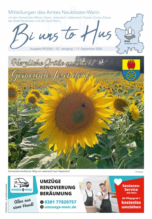 Bi uns to Hus Titelblatt 09/2026