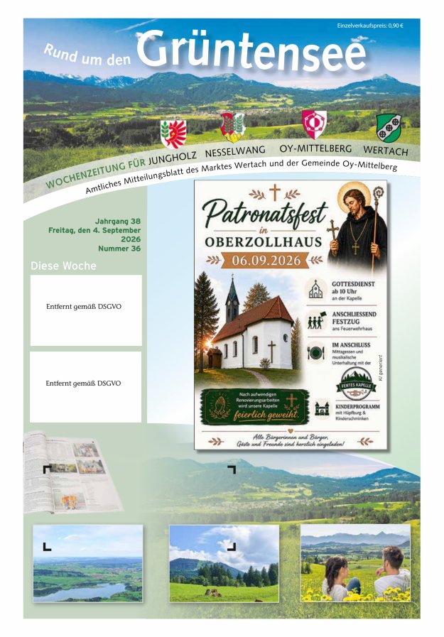 Rund um den Grüntensee Titelblatt 36/2026