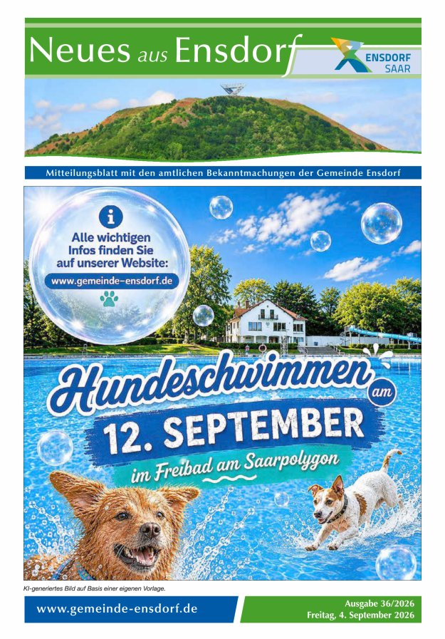 Neues aus Ensdorf Titelblatt 36/2026