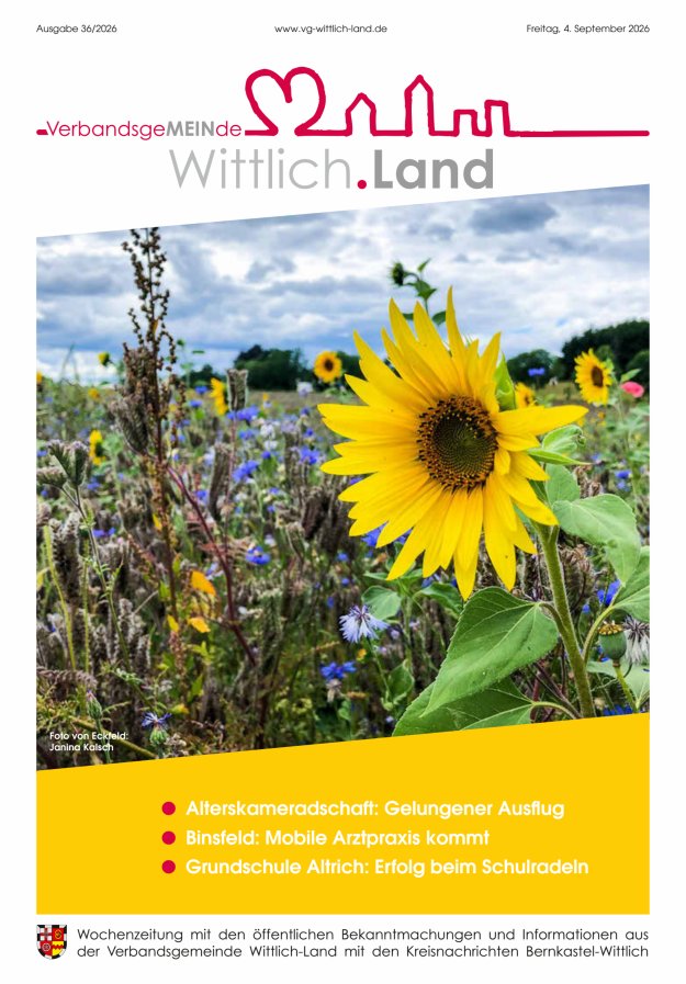 Mein Wittlich.Land Titelblatt 36/2026