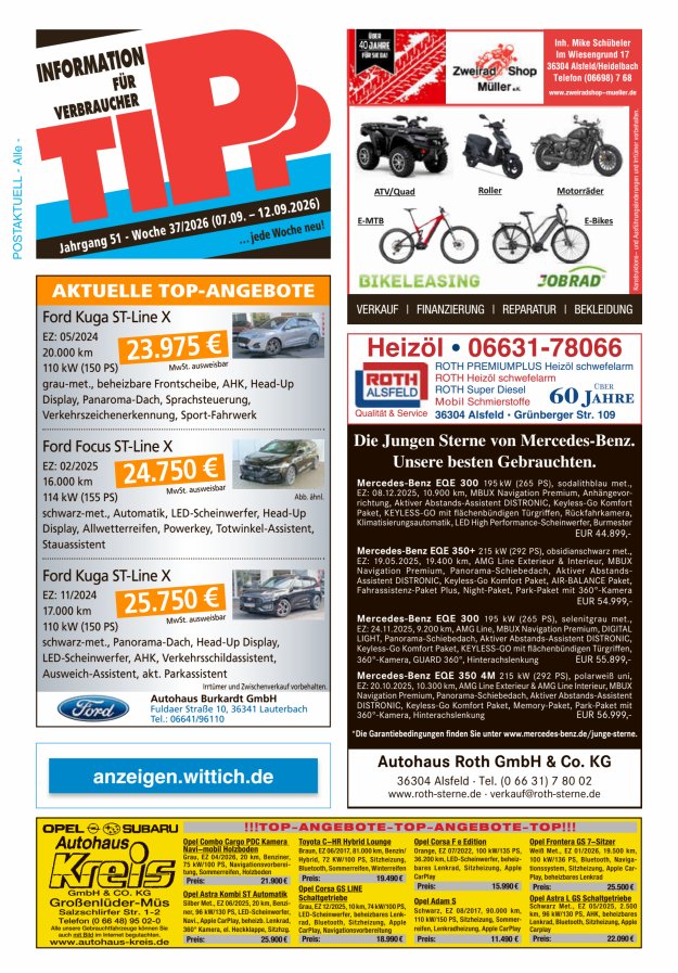 Tipp Vogelsberg Titelblatt 37/2026