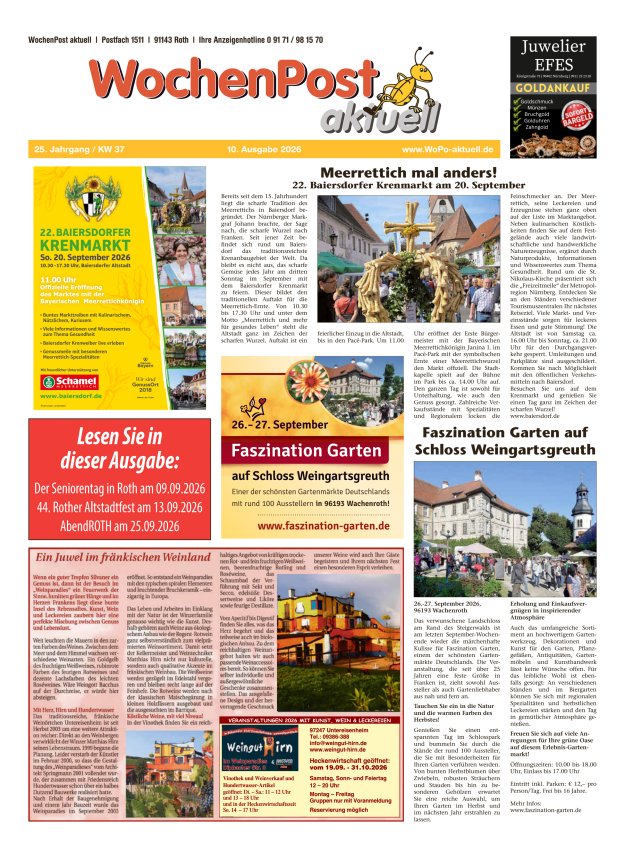 Wochenpost aktuell Titelblatt 10/2026