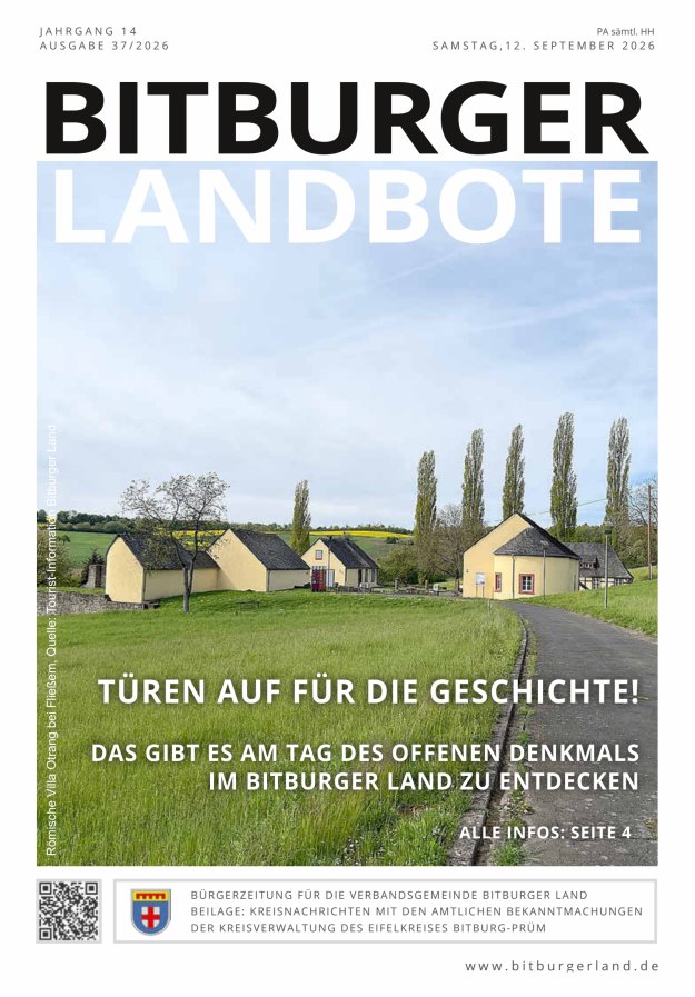 Bitburger Landbote Titelblatt 37/2026