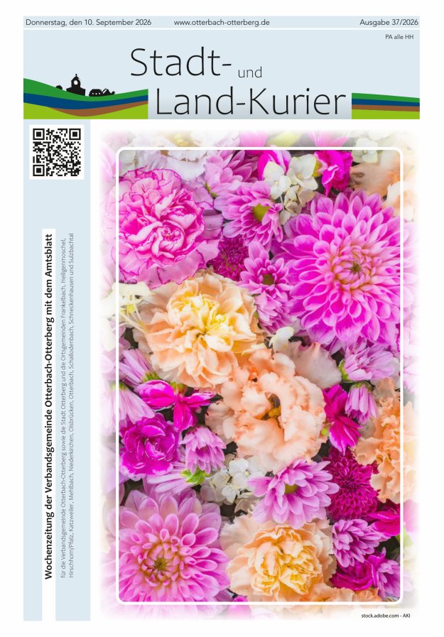Stadt- und Land-Kurier Otterbach-Otterberg Titelblatt 37/2026