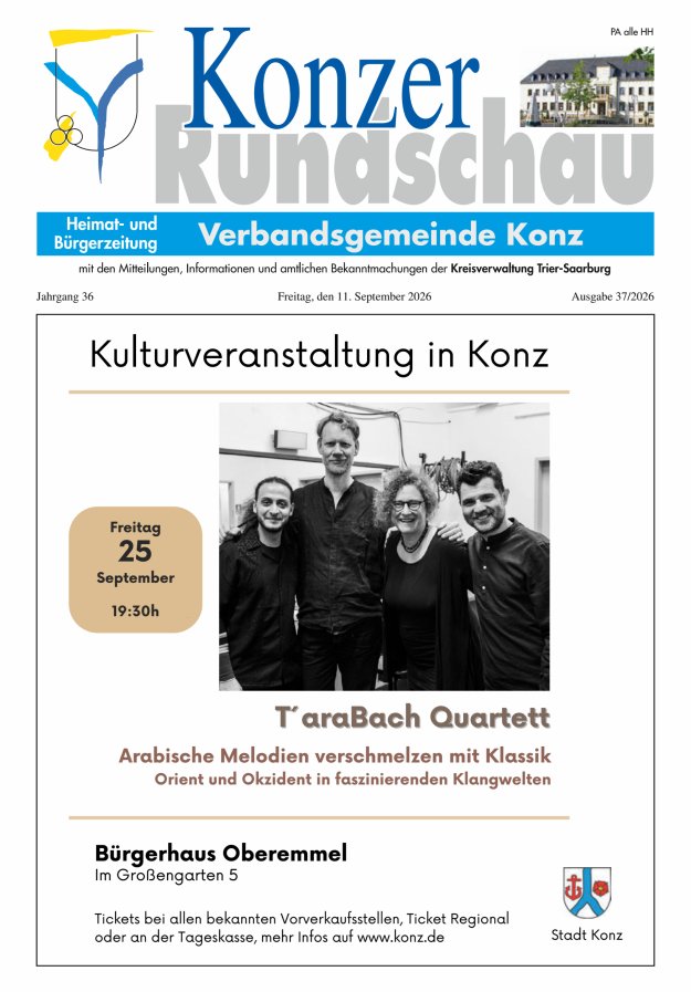 Konzer Rundschau Titelblatt 37/2026