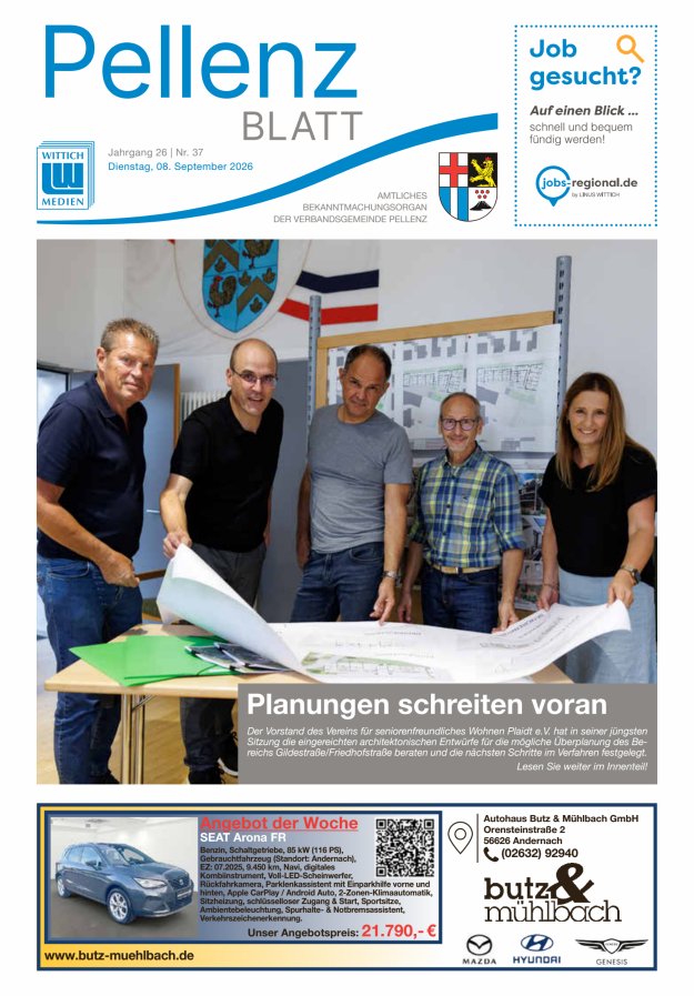 Pellenzblatt Titelblatt 37/2026
