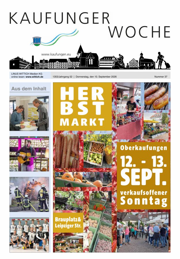Kaufunger Woche Titelblatt 37/2026