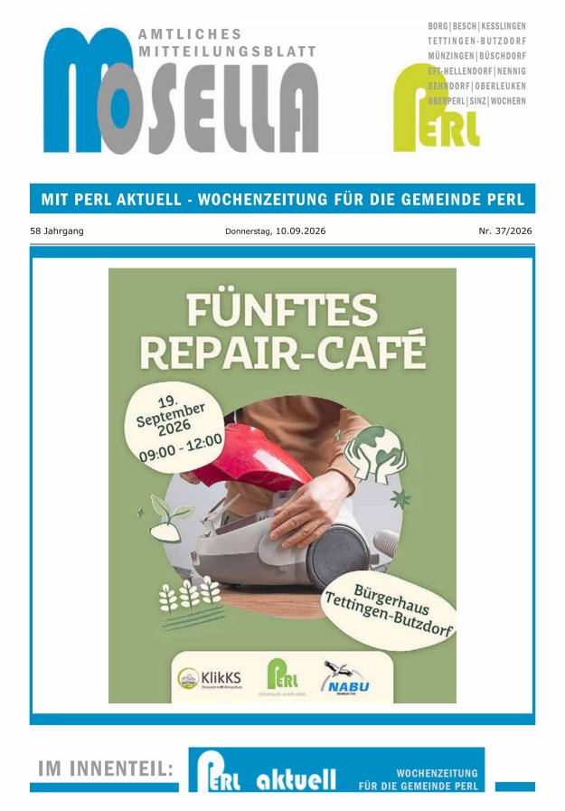 Mosella Perl Titelblatt 37/2026