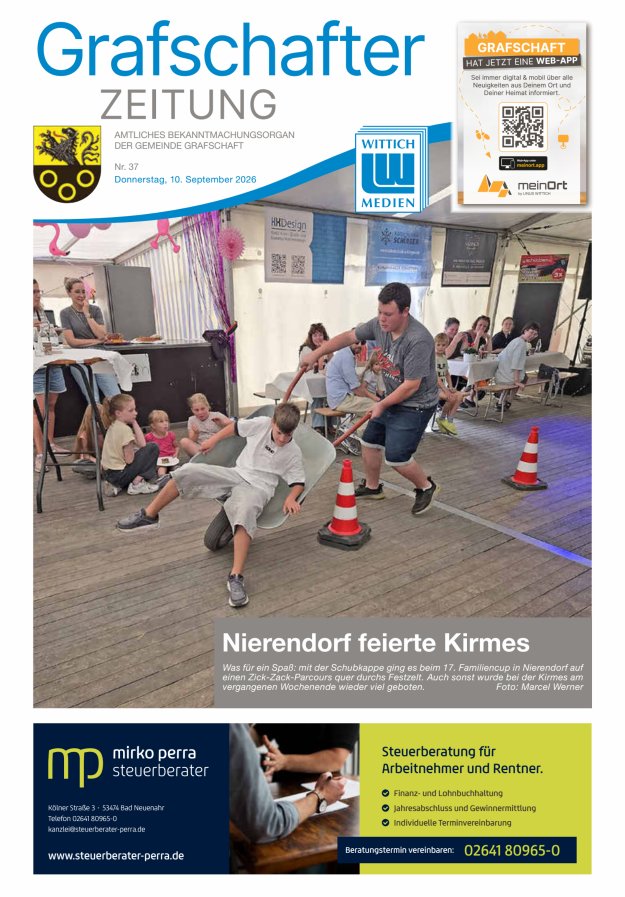 Grafschafter Zeitung Titelblatt 37/2026