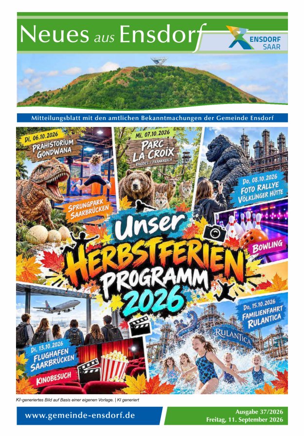 Neues aus Ensdorf Titelblatt 37/2026