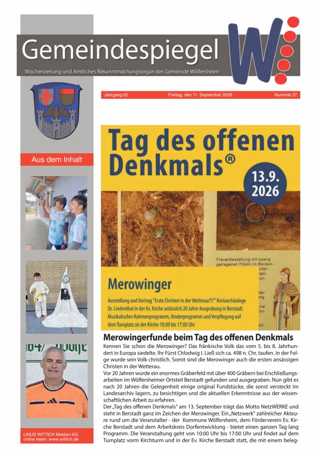 Der Gemeindespiegel Titelblatt 37/2026