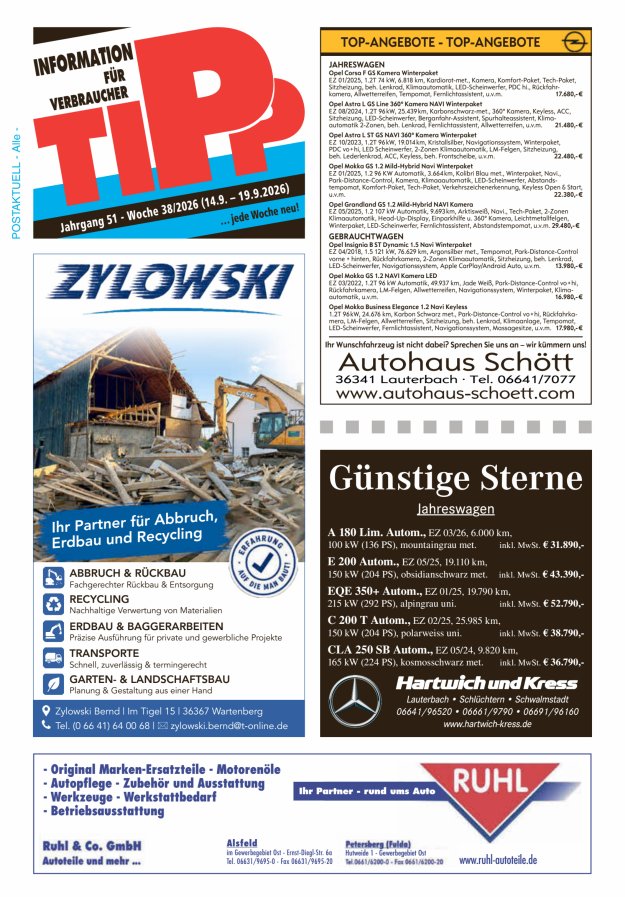 Tipp Vogelsberg Titelblatt 38/2026