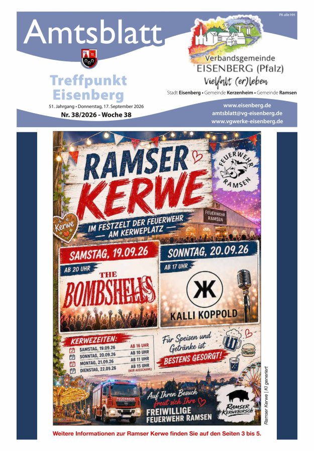 Treffpunkt Eisenberg Titelblatt 38/2026