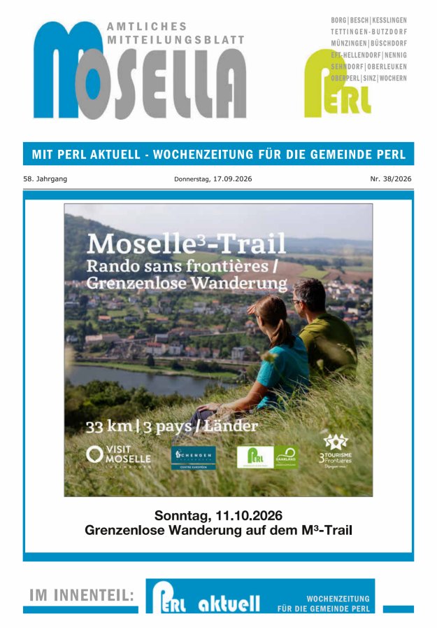 Mosella Perl Titelblatt 38/2026