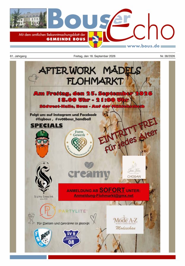 Bouser Echo Titelblatt 38/2026