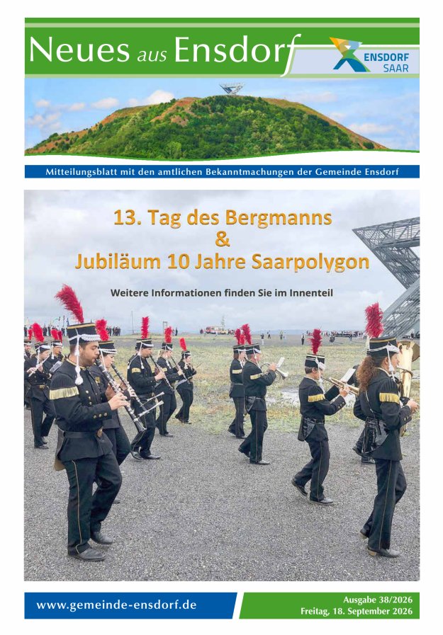 Neues aus Ensdorf Titelblatt 38/2026