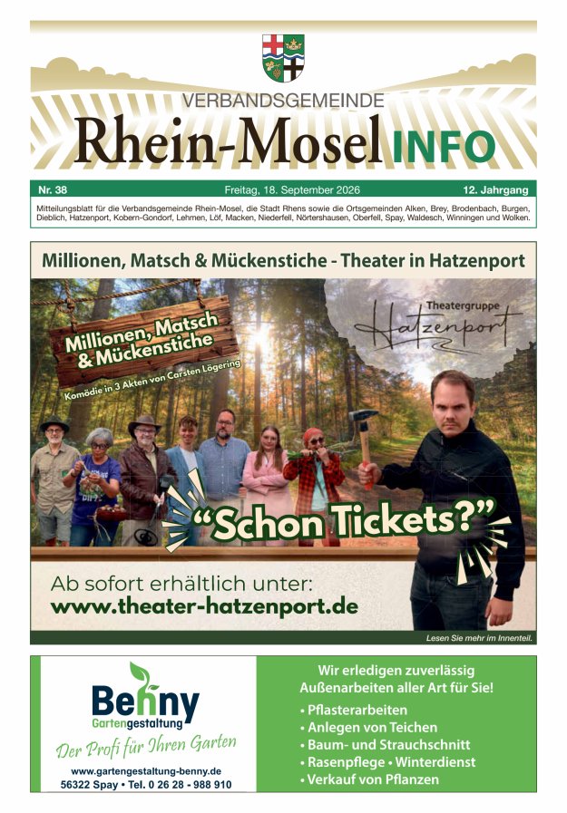 Rhein-Mosel Info Titelblatt 38/2026