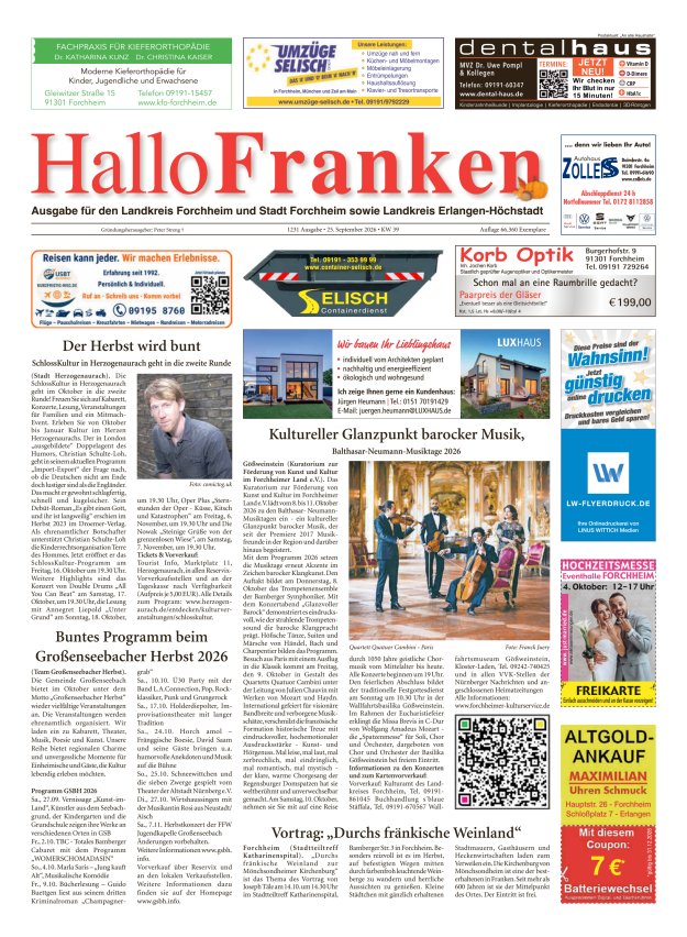 Hallo Franken Titelblatt 1231/2026