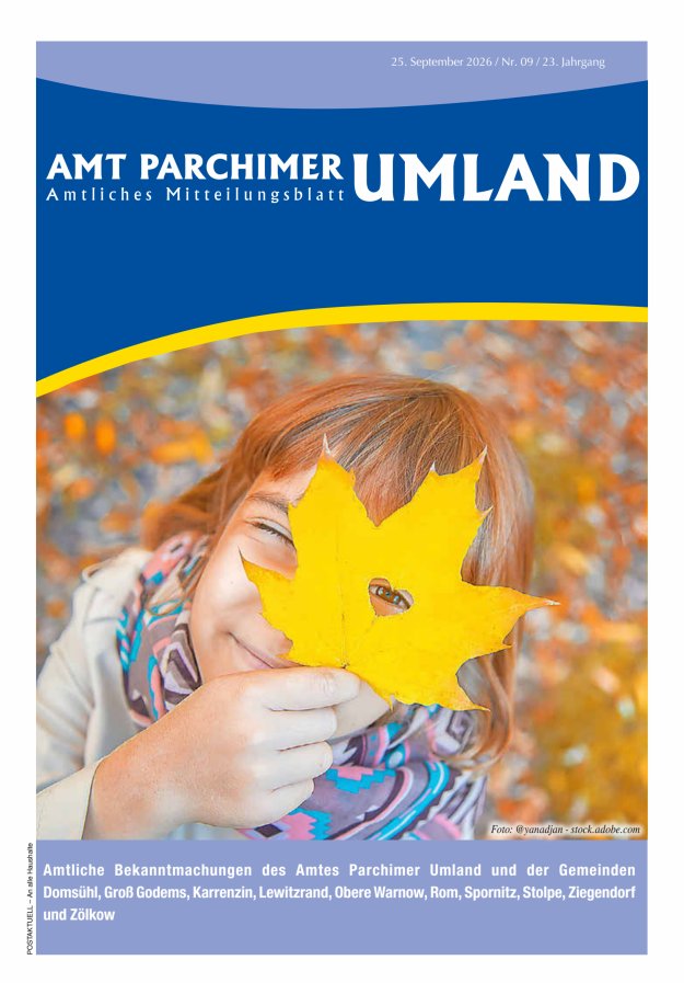 Amt Parchimer Umland Titelblatt 09/2026