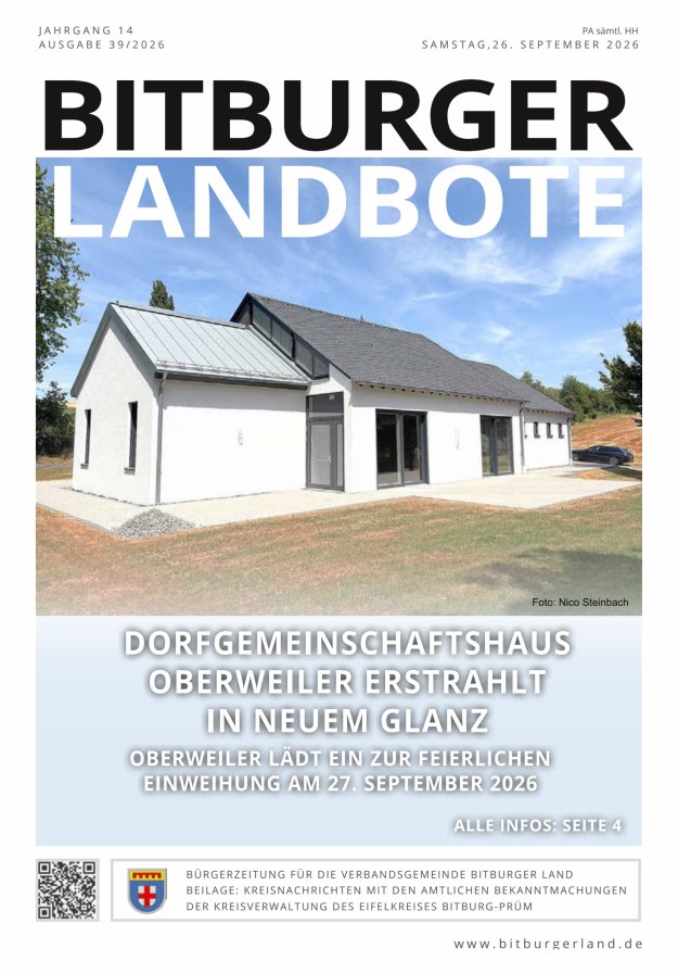 Bitburger Landbote Titelblatt 39/2026