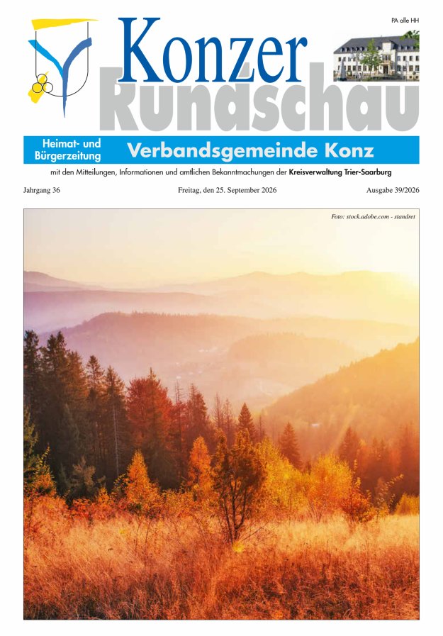 Konzer Rundschau Titelblatt 39/2026