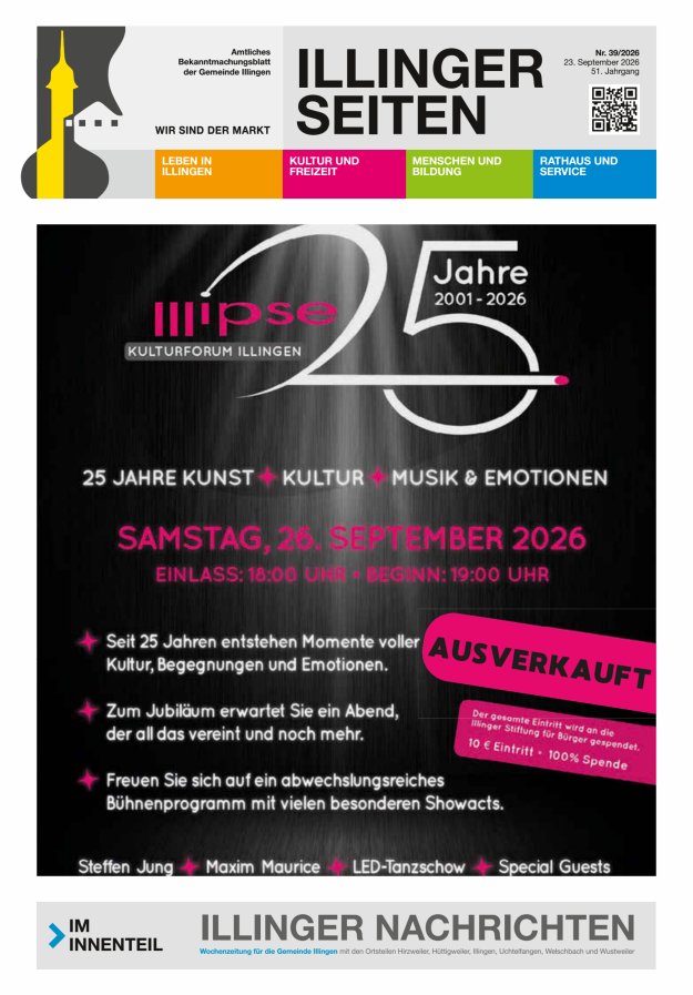 Illinger Seiten Titelblatt 39/2026