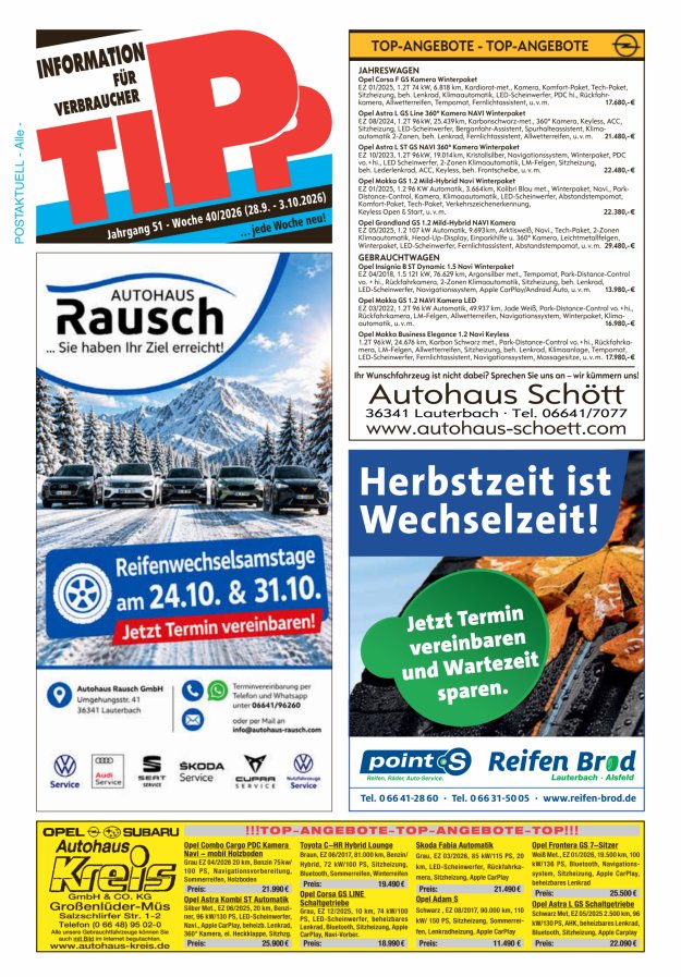 Tipp Vogelsberg Titelblatt 40/2026