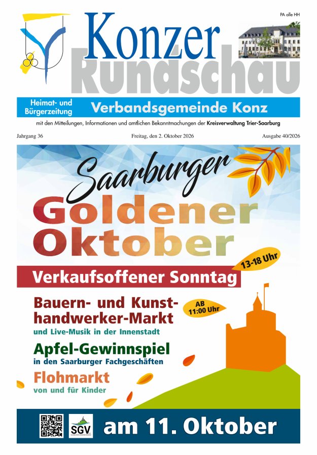 Konzer Rundschau Titelblatt 40/2026